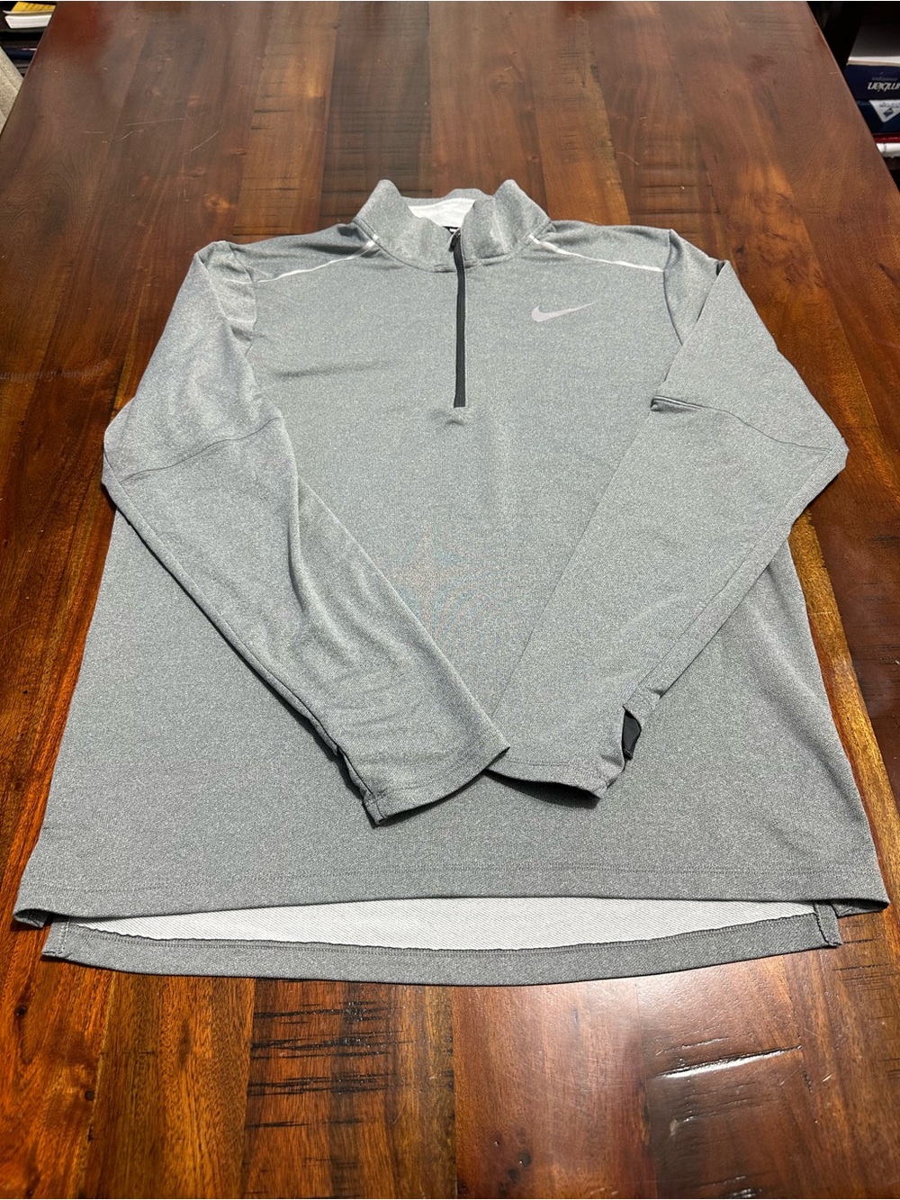 Nike Men’s Gray Quarter-Zip Performance Pullover